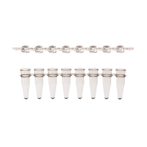 [SK-TP376] AmpliStar-II 8-Strip 0.2ml PCR Tubes and Domed Caps - 10x125